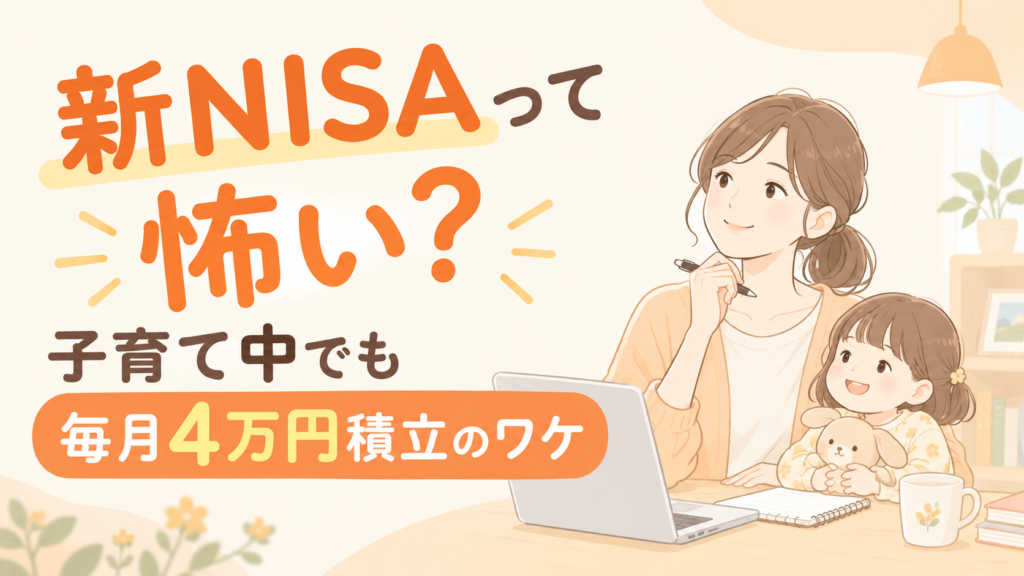 新NISAって怖い？子育て中でも毎月4万円積立のワケ